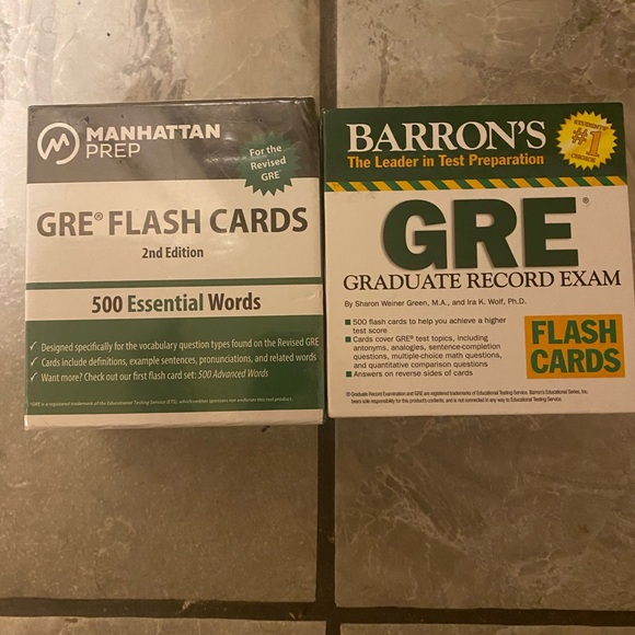 GRE Exam Prep Flash Cards - Picture 1 of 4